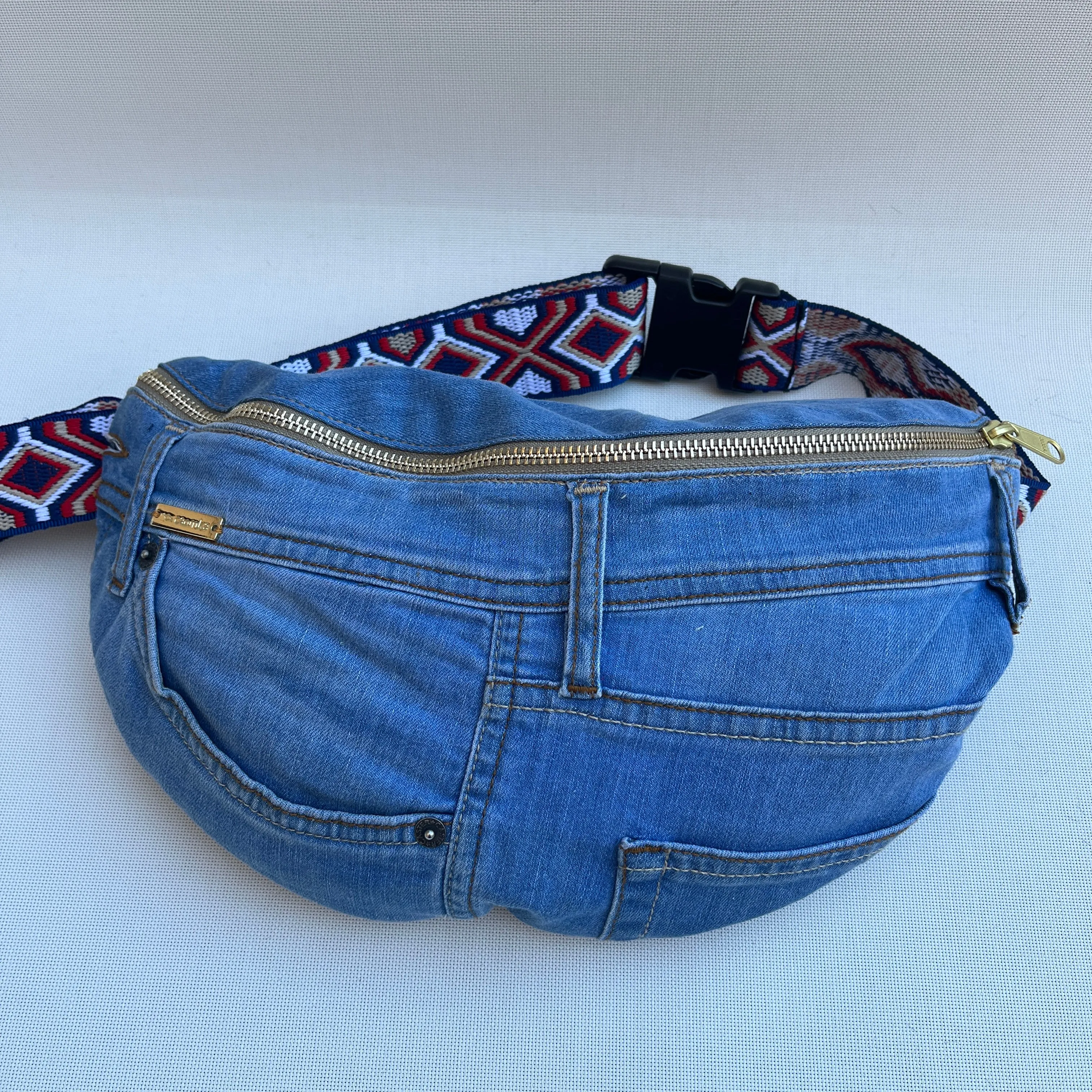 Maxi Retro Chic  Jeans Recycled  · Edición Limitada · Pieza nica Núm. 12791