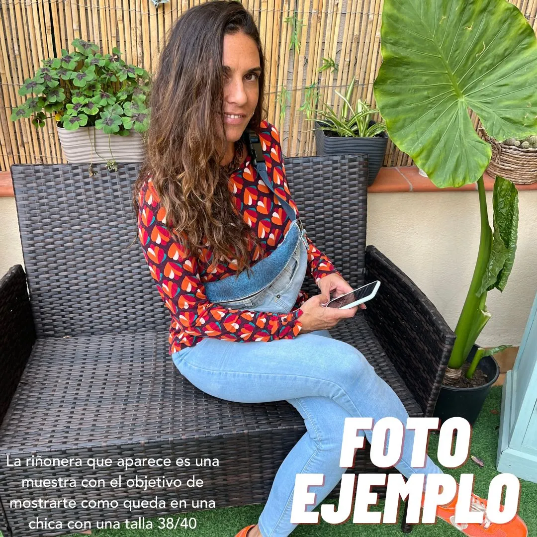 Maxi Retro Chic  Jeans Recycled  · Edición Limitada · Pieza nica Núm. 12791